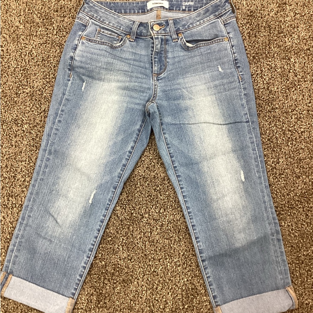 Sonoma Light Blue Ankle Jeans